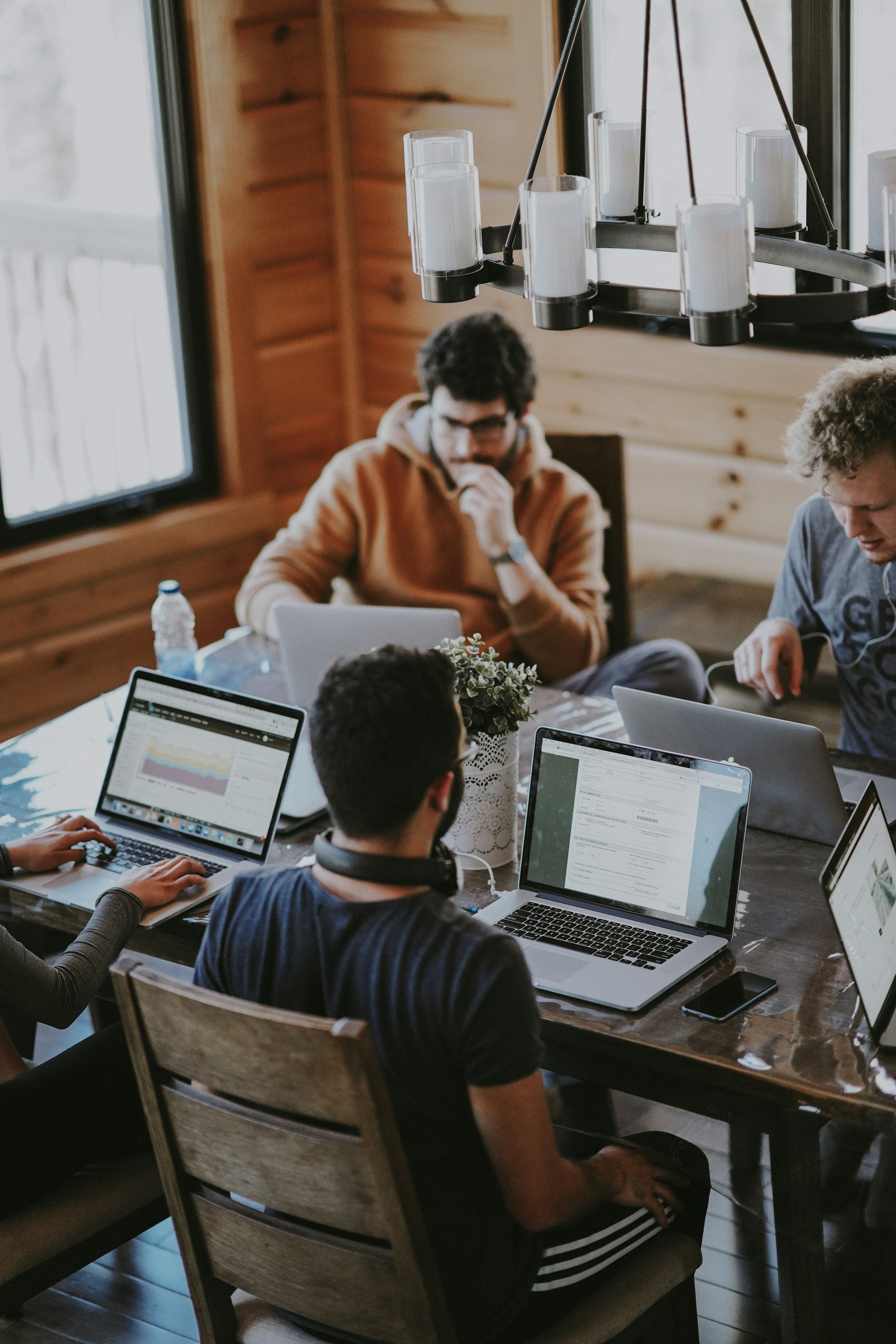 Operators collaborating in a real communications workspace